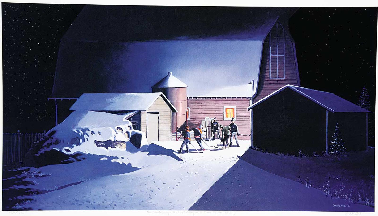 Peter Shostak (1943) - On Saturday, Dad is taking us to town to play hockey #128/375