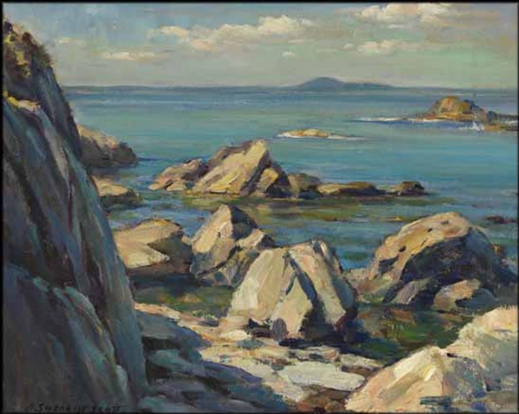 Adam Sherriff Scott (1887-1980) - Rocky Coast