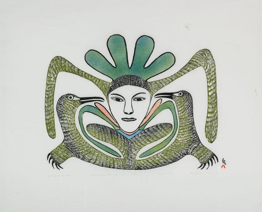 Kenojuak Ashevak (1927-2013) - Goddess Of The Sky