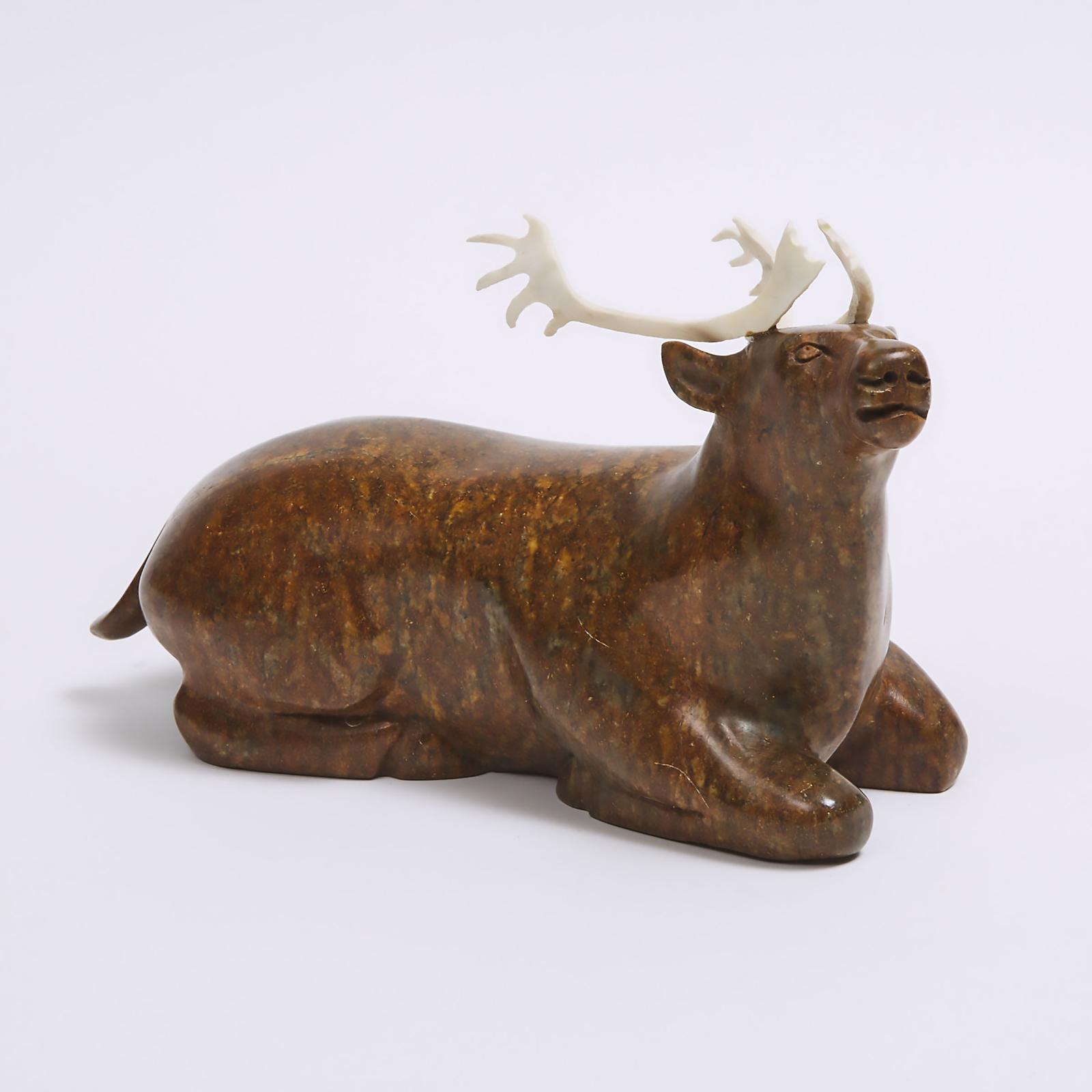 Bill Nasogaluak (1953) - Resting Caribou