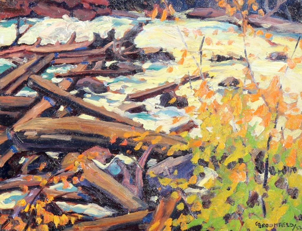 Adolphus George Broomfield (1906-1992) - Old Log Jam Near Kearney, Ontario; 1932