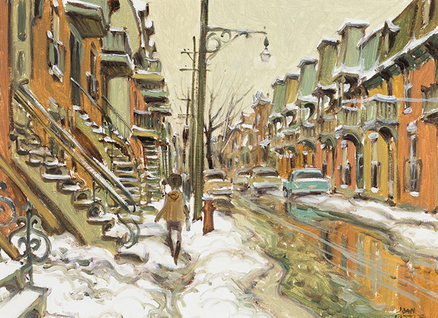 John Geoffrey Caruthers Little (1928-2024) - Une rue de l'Est de Montréal