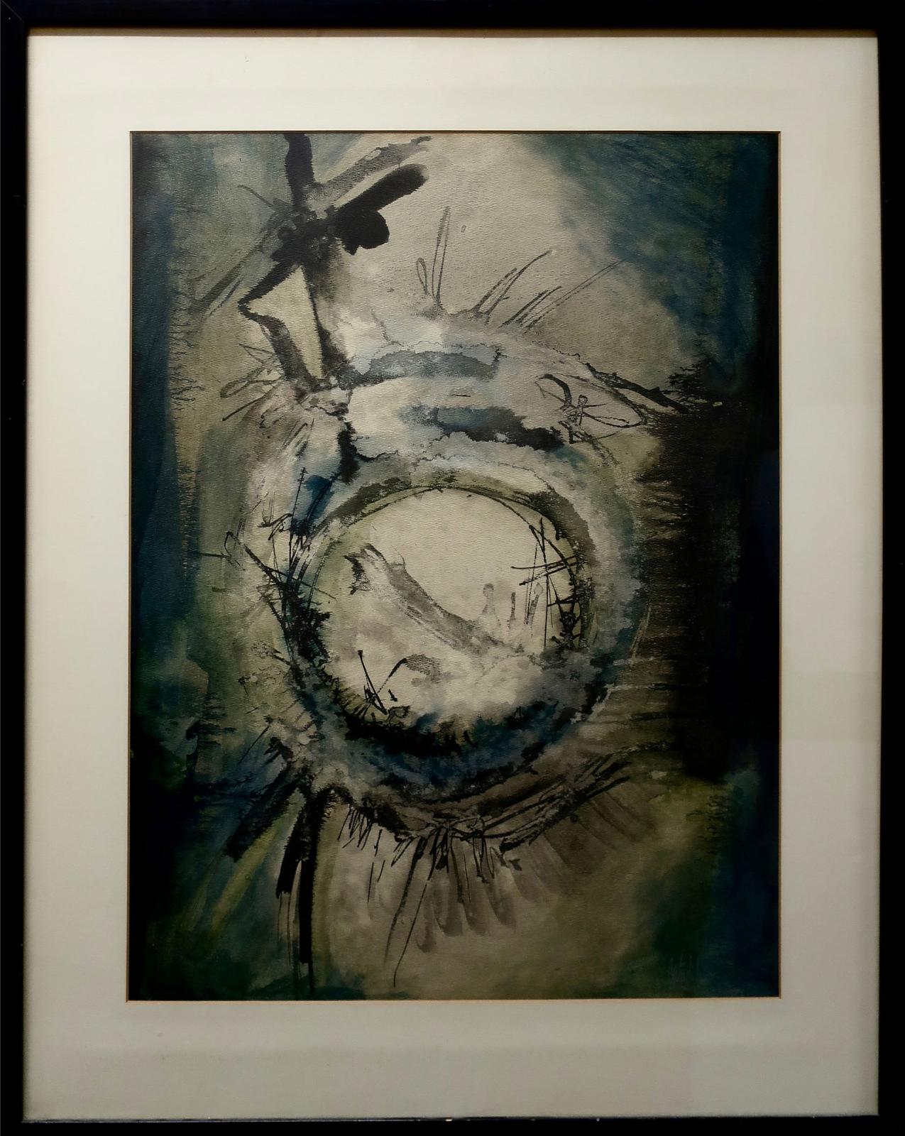 Michel Catudal (1940) - Untitled (Abstract With Cross)