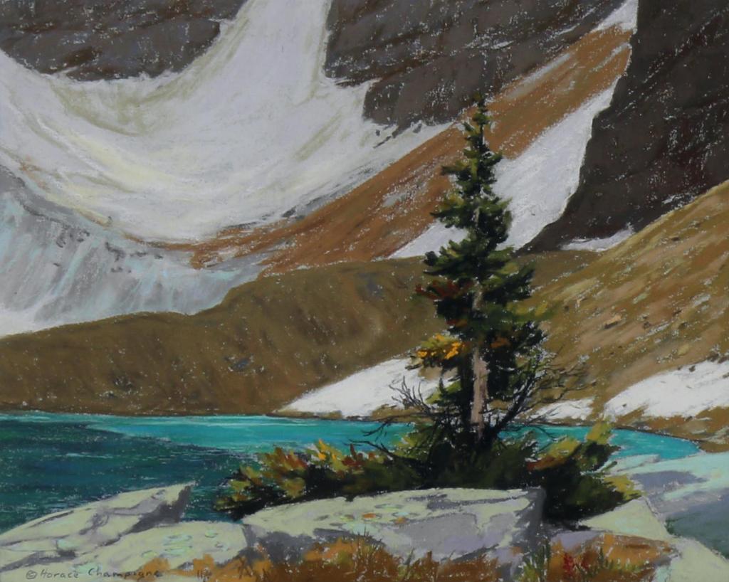 Horace Champagne (1937) - Lake Oesa, Lake Ohara, Yoho National Park, Bc; 1985