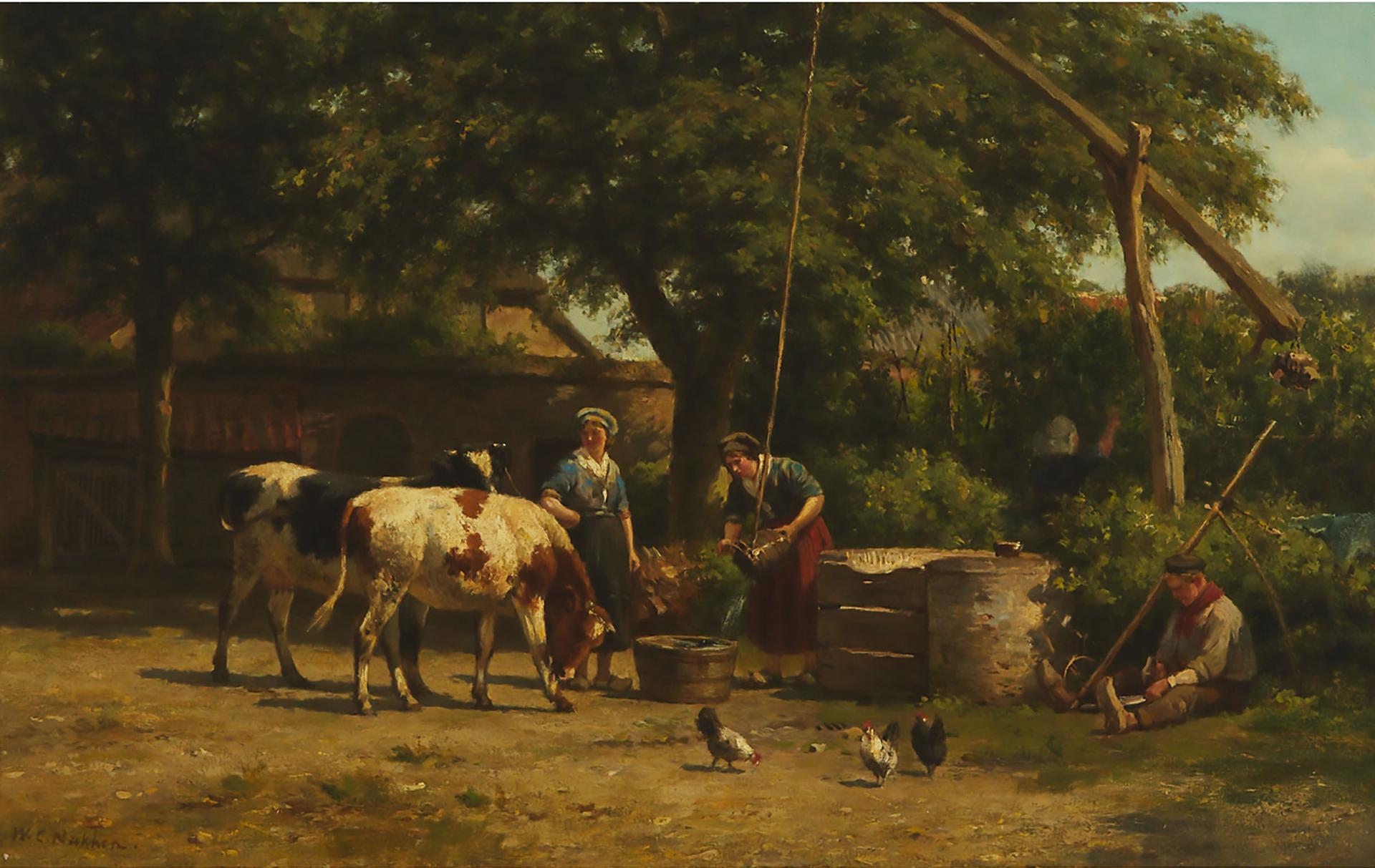 Willem Carel Nakken (1835-1926) - A Picardy Homestead