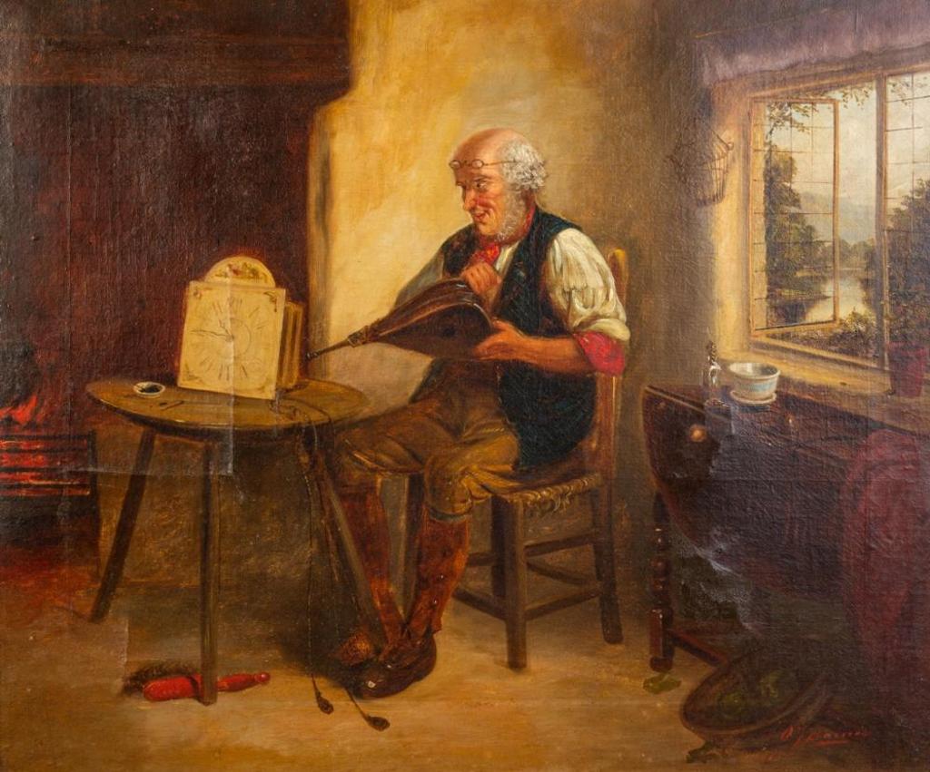 Gertrude Jameson Barnes (1865-1939) - The Clock Repairer