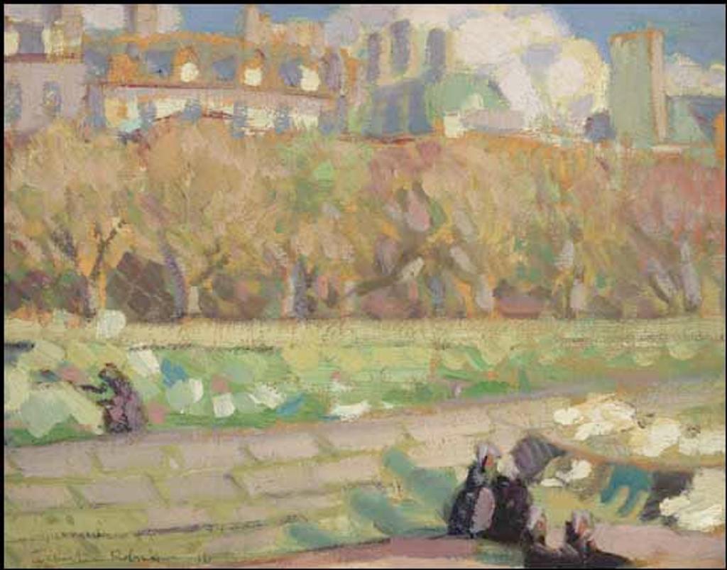 Albert Henry Robinson (1881-1956) - Drying Clothes, Brittany
