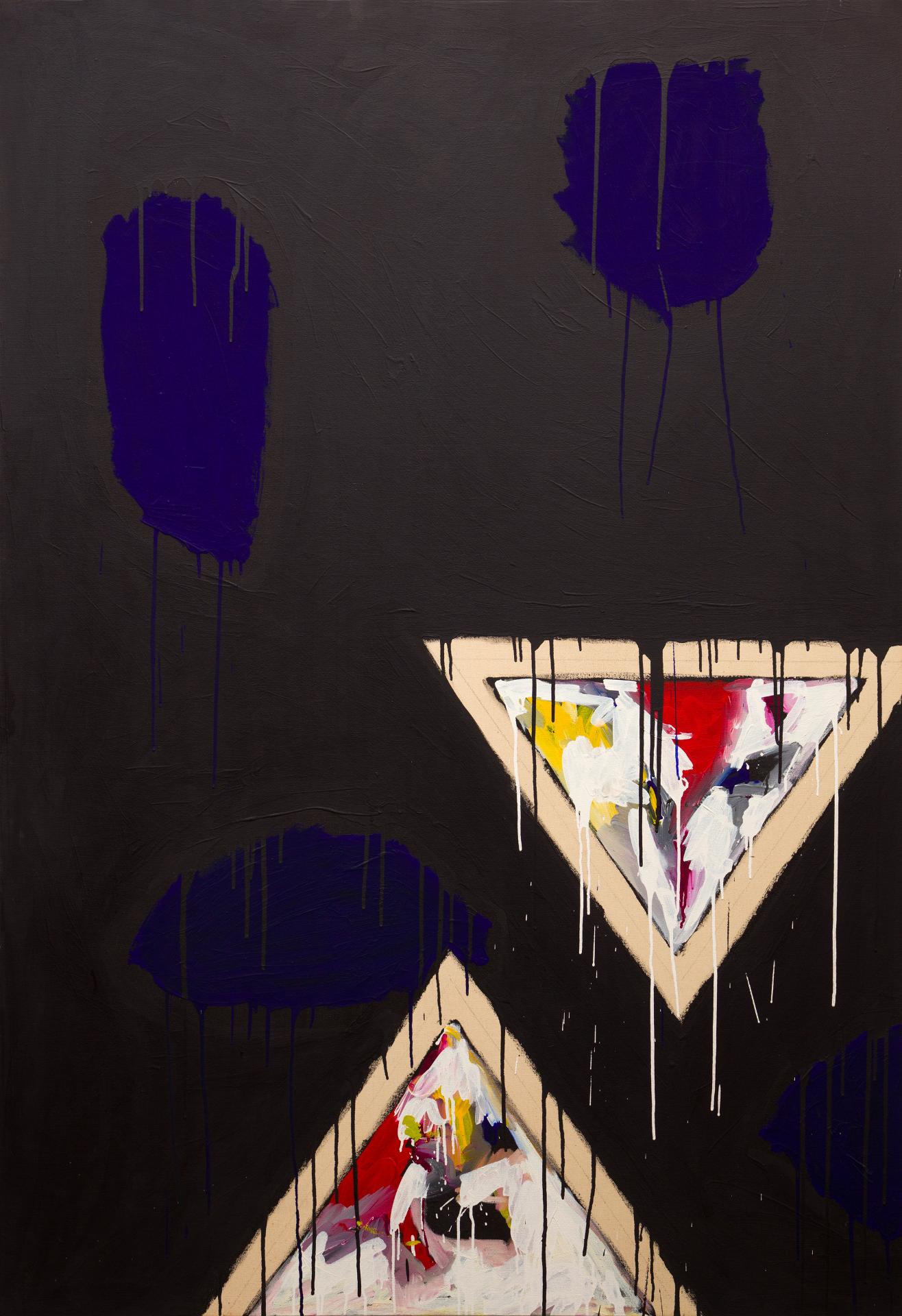 Serge Lemoyne (1941-1998) - Érosion aux lisières nocturnes, 1982