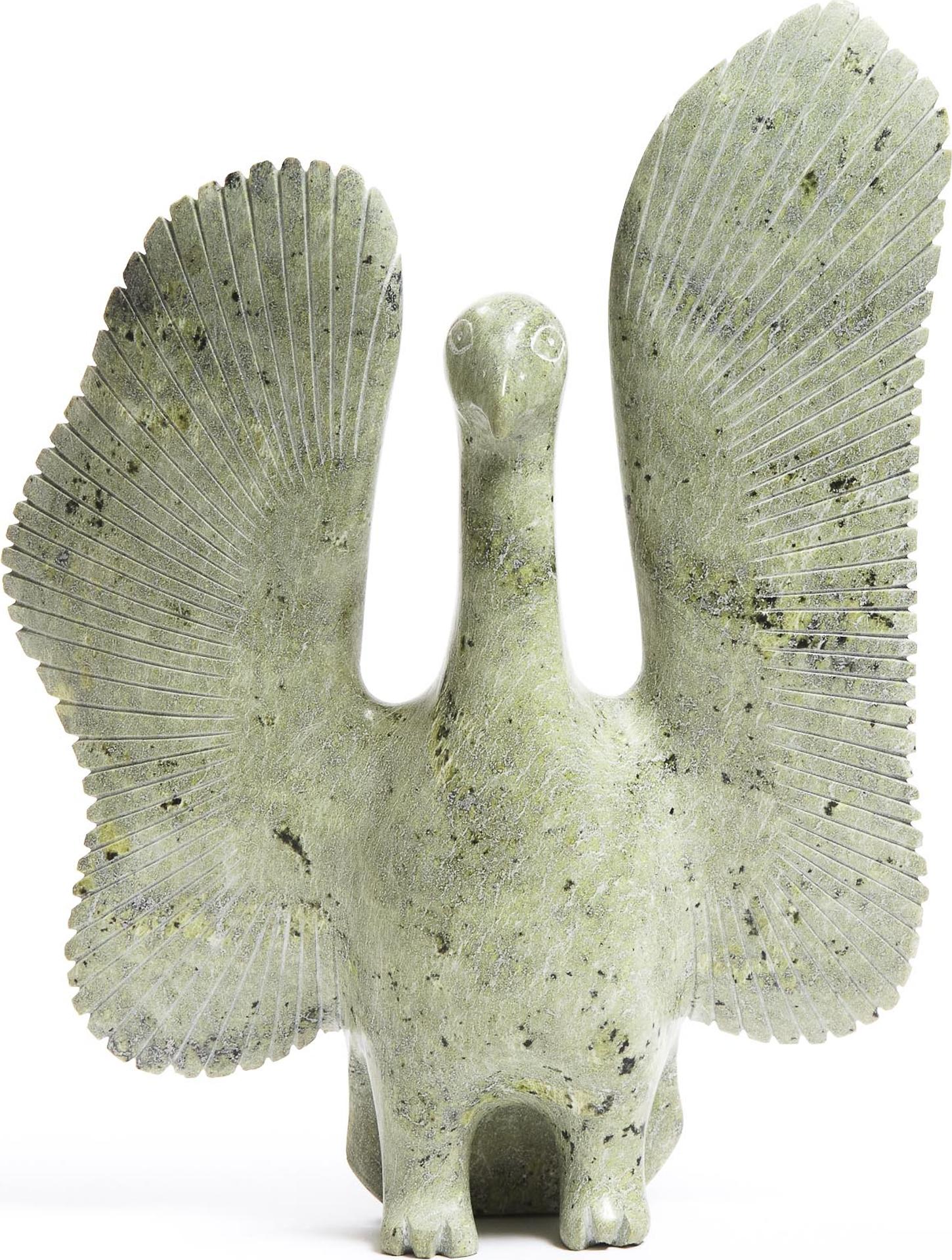 Abraham Etungat (1911-1999) - Bird With Windswept Wings, Ca. 1980