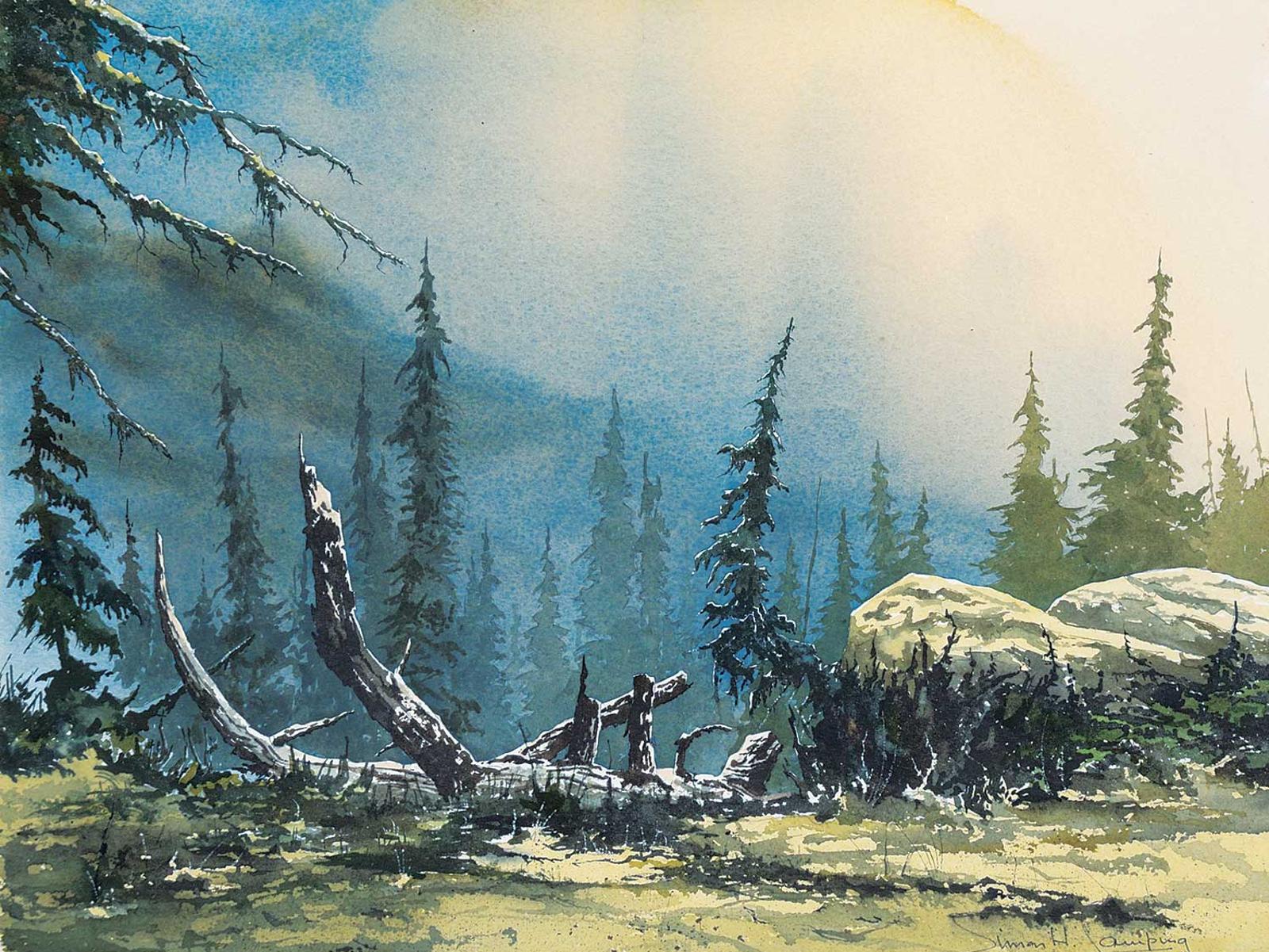 Simon Hielko Camping (1928) - Untitled - Morning Mist