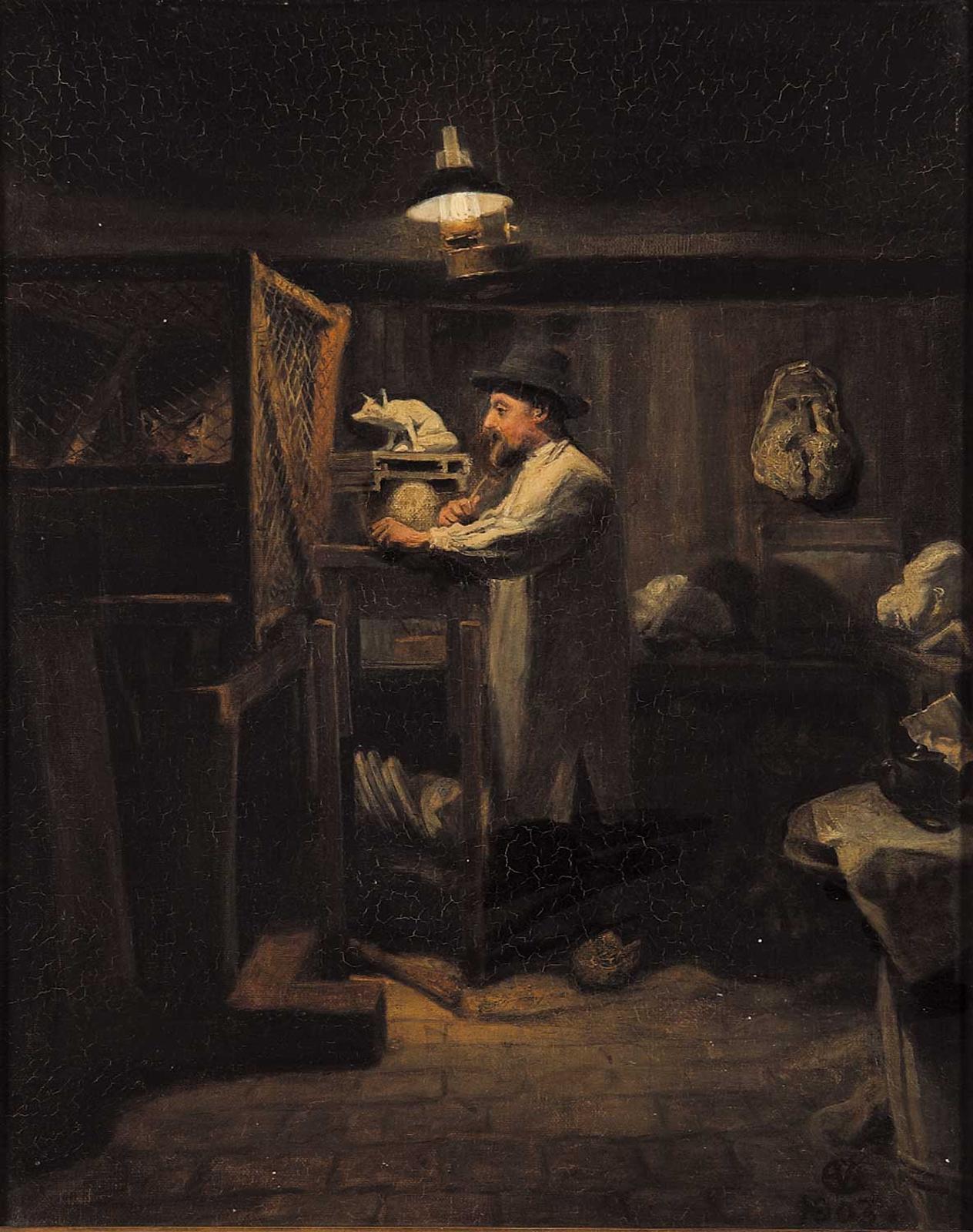 E. V. Bogh - Untitled - The Sculptor at Work