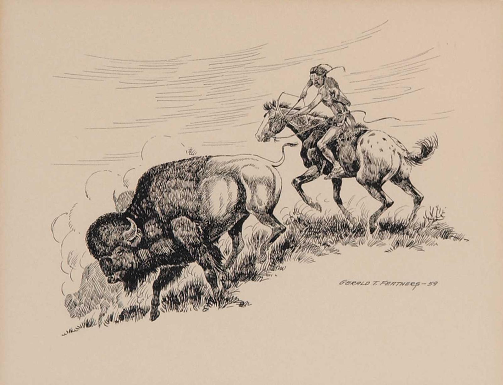 Gerald T. Tailfeathers (1925-1975) - A Straight Aim