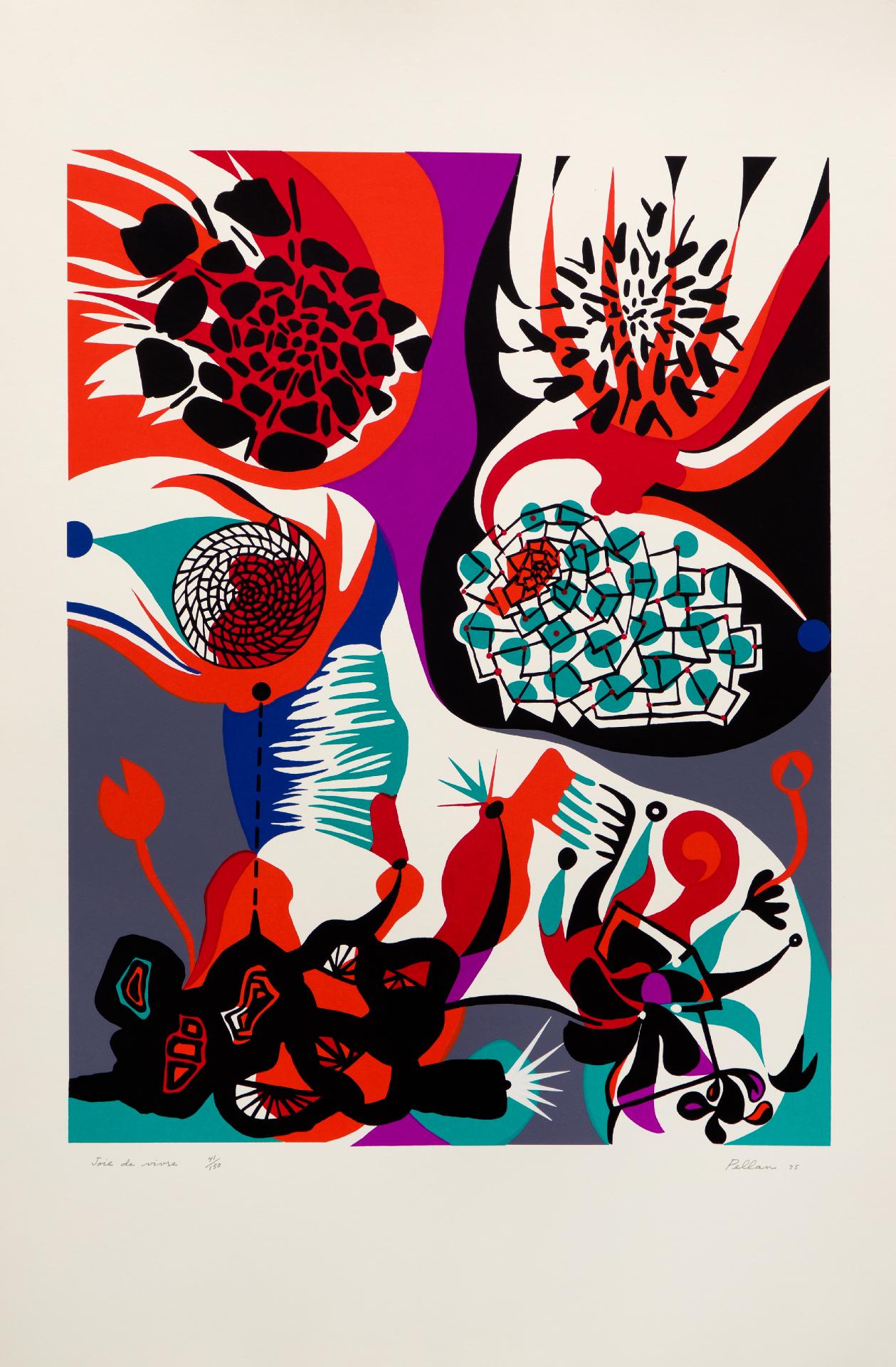 Alfred Pellan (1906-1988) - Joie de vivre, 1975