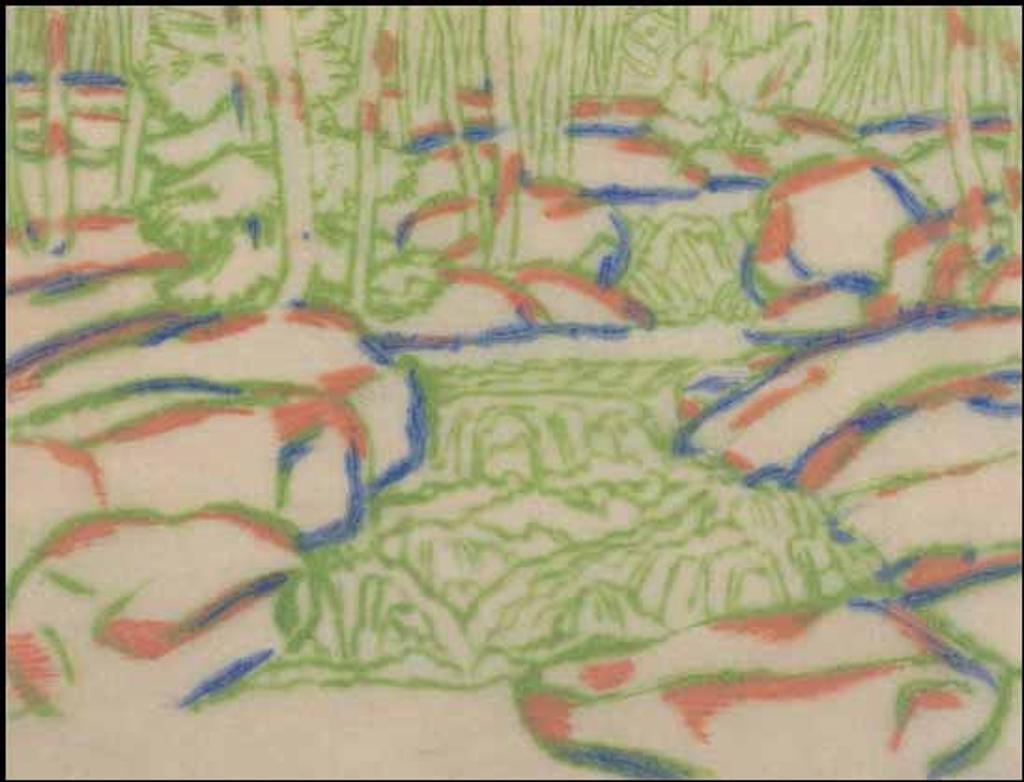 David Browne Milne (1882-1953) - Waterfall