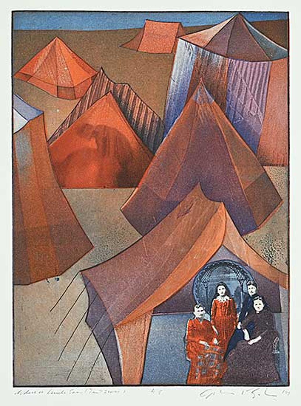 John Kenneth Esler (1933-2001) - Where is Uncle Sam [Tent Series] #4?
