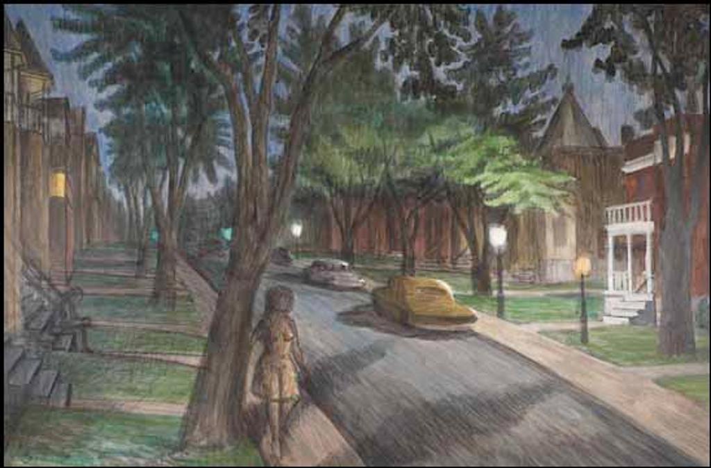 Phillip Henry Howard Surrey (1910-1990) - Woman in the Shadows, Montreal