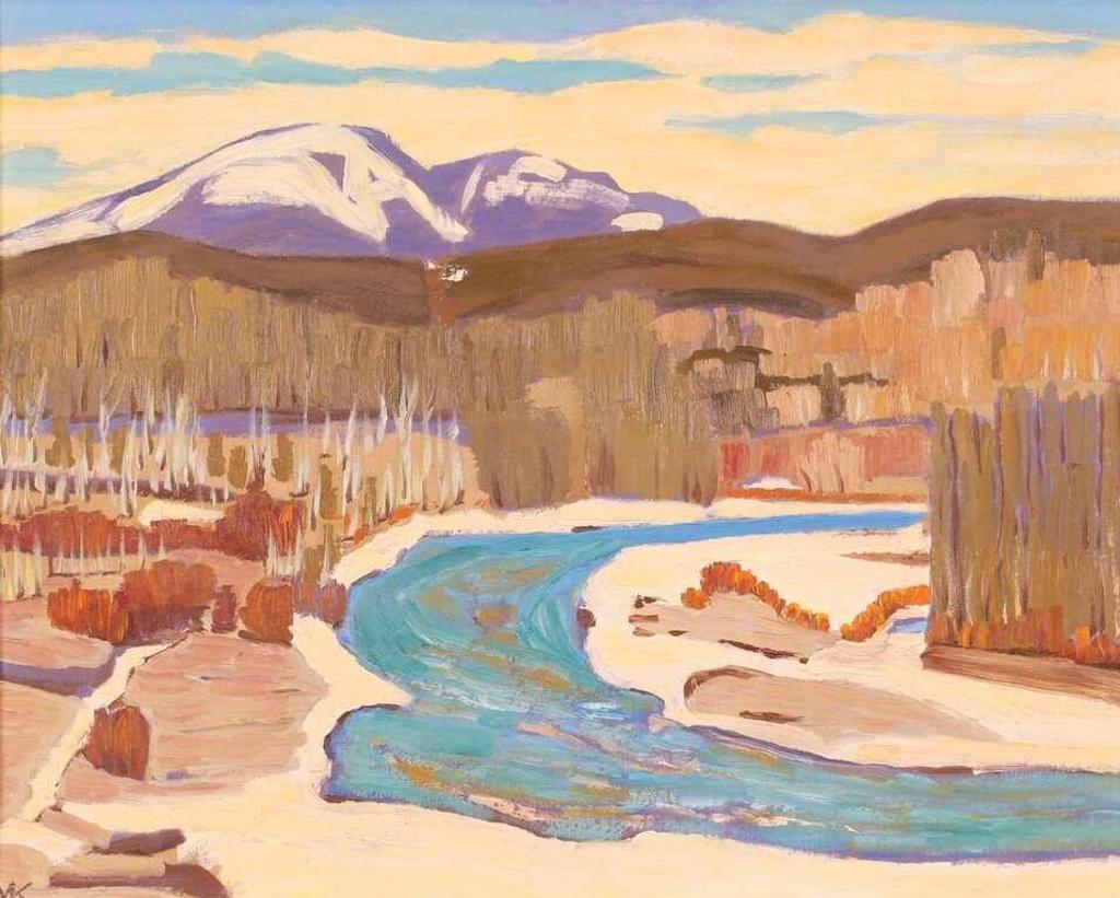 Mary Spice Kerr (1905-1982) - Elbow River, April