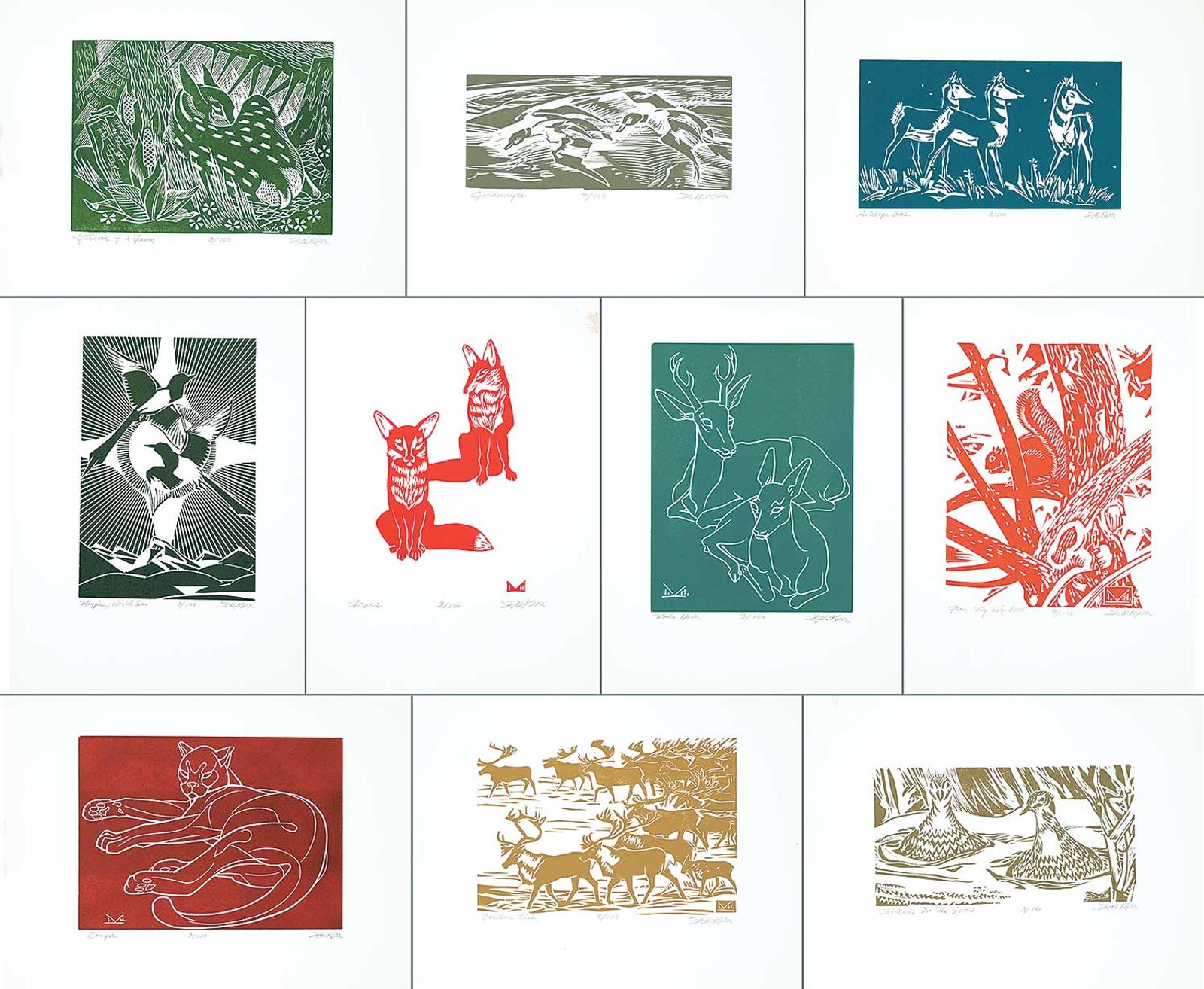 Illingworth Holey (Buck) Kerr (1905-1989) - Illingworth Kerr - 10 Block Prints Folio One #3/100