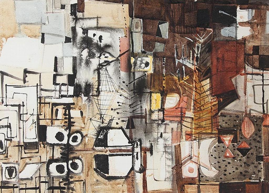 Jack Leaonard Shadbolt (1909-1998) - Autumn Rock Facade