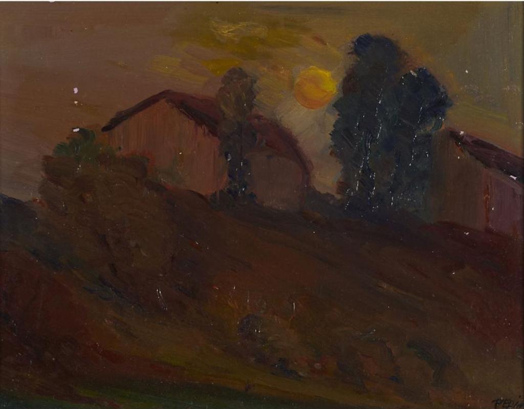 Jean Paul Pepin (1894-1983) - Sunset Over Landscape