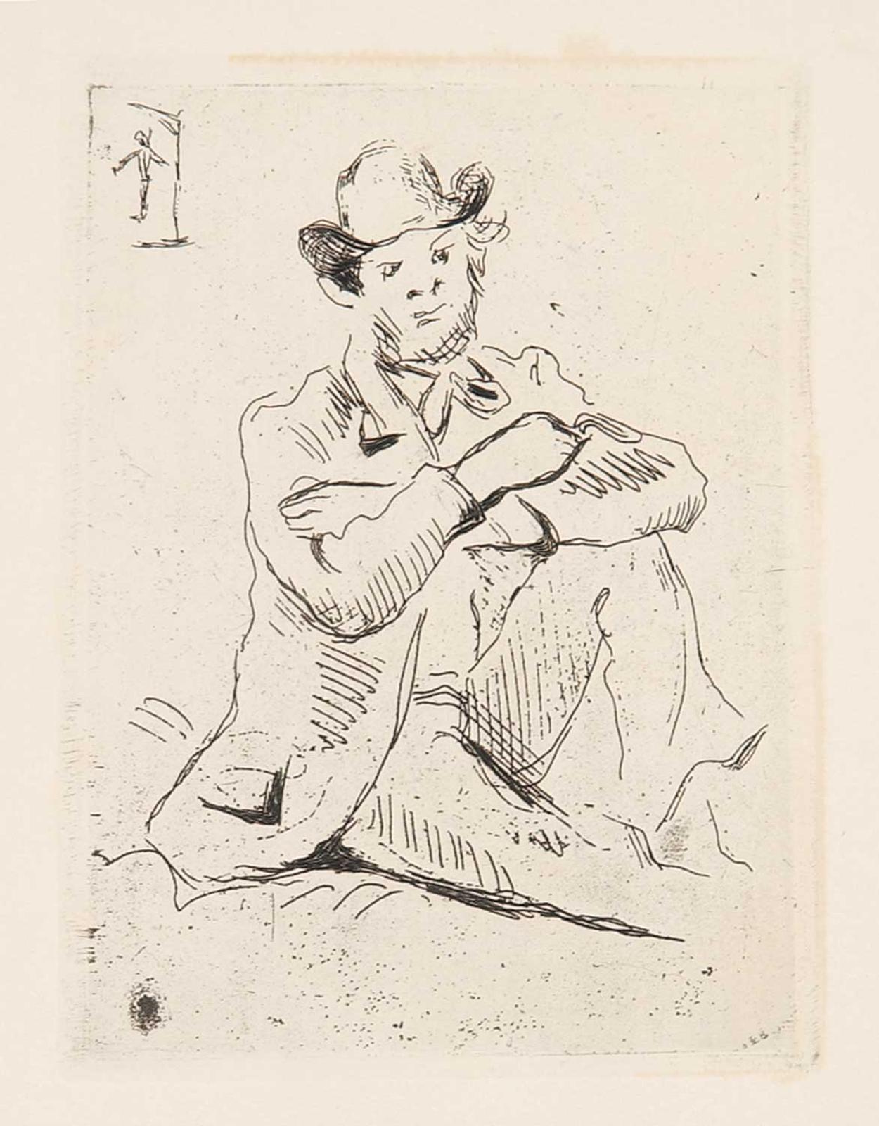 Paul Cezanne (1839-1906) - Untitled - Portrait of the Painter Armand Guillaumin