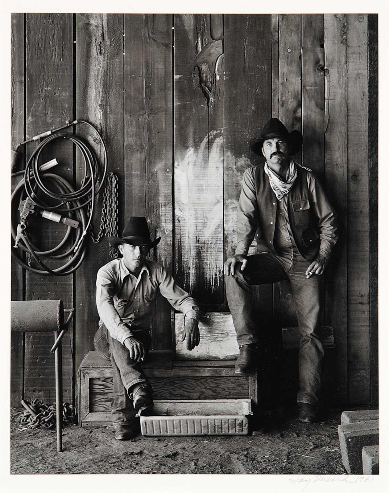 Jay Dusard - Buster Scarborough abd Bob Pulley, A Bar V Ranch, Arizona