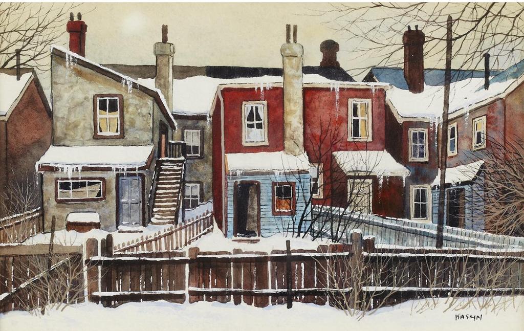 John Kasyn (1926-2008) - Back Yards On Homewood Ave