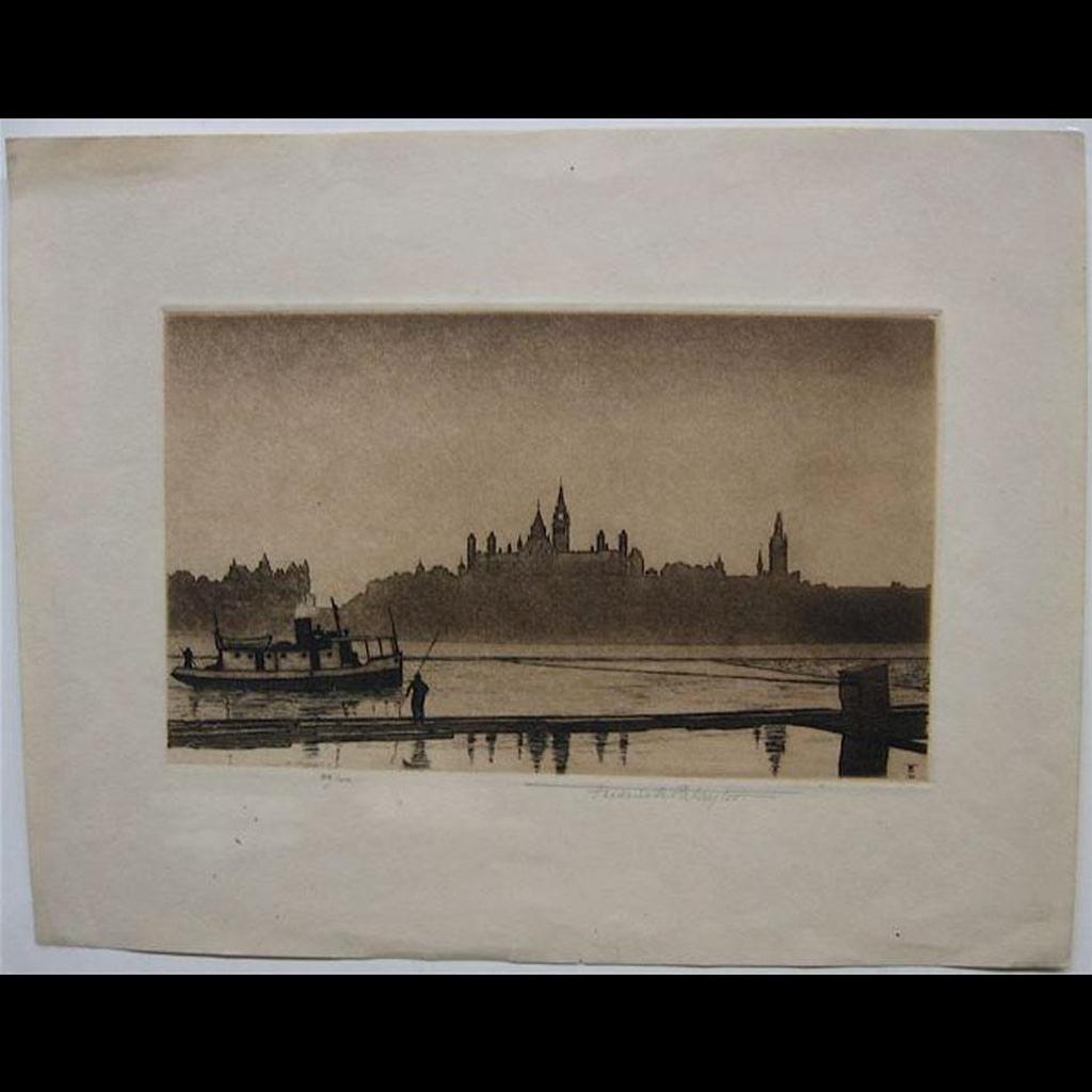 Frederick Bourchier Taylor (1906-1987) - Ottawa’S Parliament Buildings At Dusk