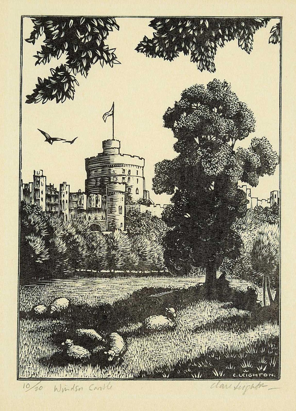 Clare Veronica Hope Leighton (1899-1988) - Windsor Castle  #10/20