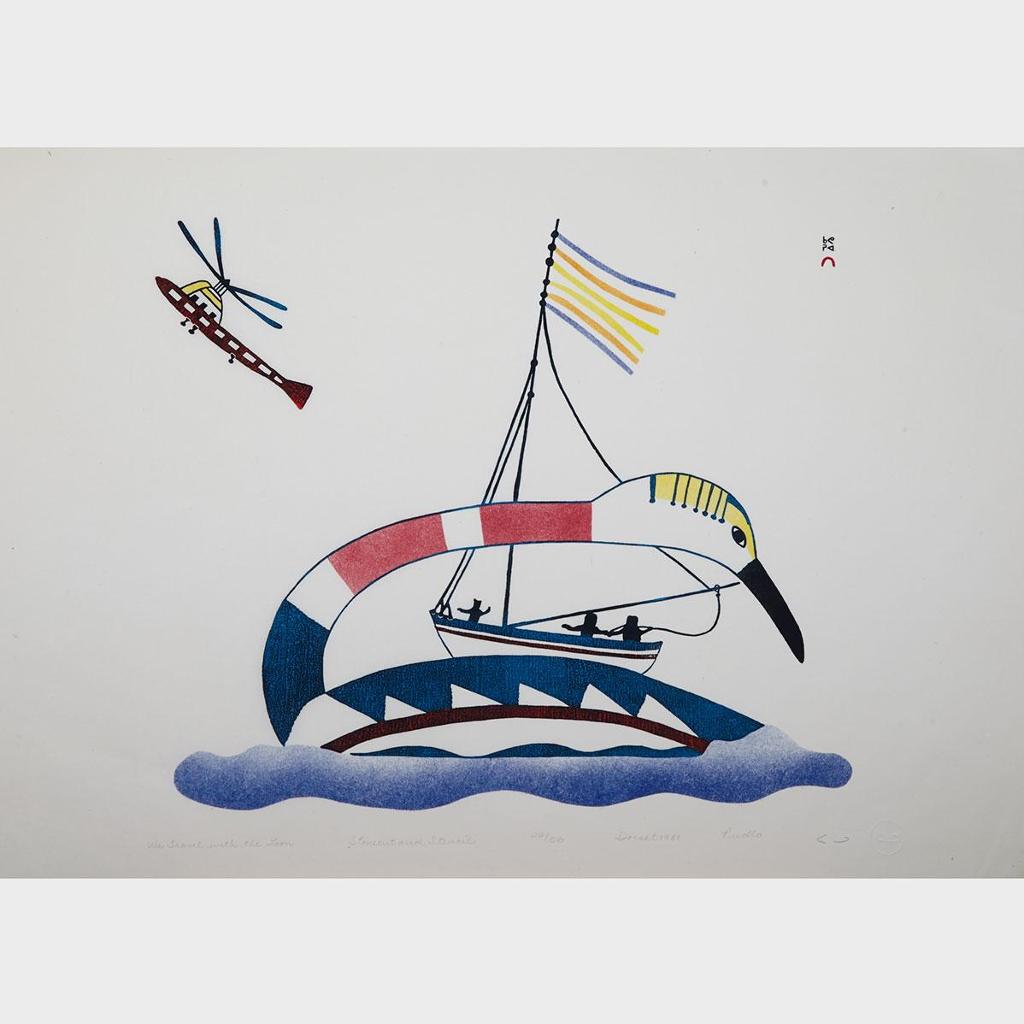 Pudlo Pudlat (1916-1992) - We Travel With The Loon