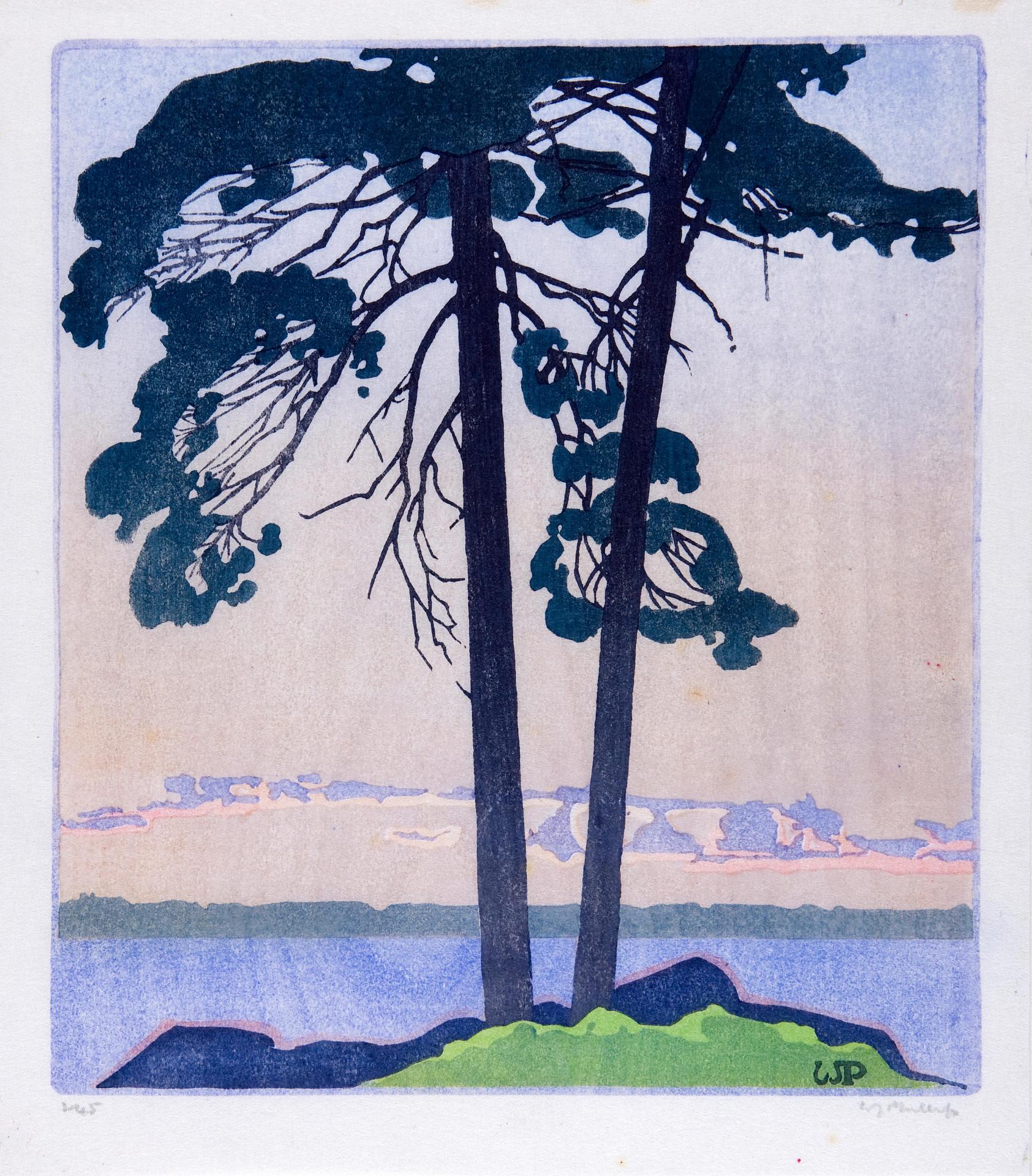 Walter Joseph (W.J.) Phillips (1884-1963) - The Mountain, The Red River In Winter, Moonlight, Lake Of The Woods, A Winnipeg Street, Snow-Bound, Cathcart’s Island, Muskoka, and Water Lilies.