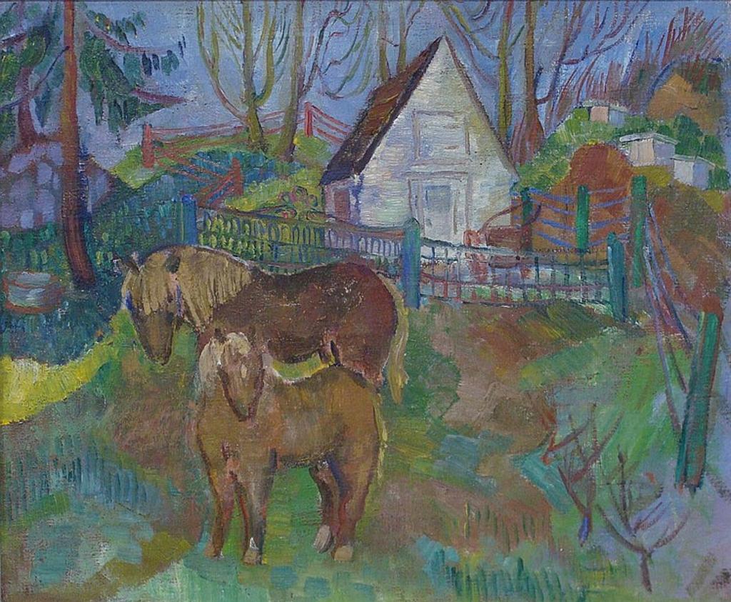 Lillian Irene Hoffar Reid (1908-1994) - THE PONIES. BELLEVUE. WEST VANCOUVER