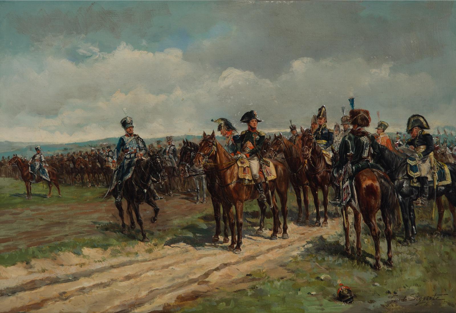 Guido Sigriste (1864-1915) - Napoleon At Waterloo