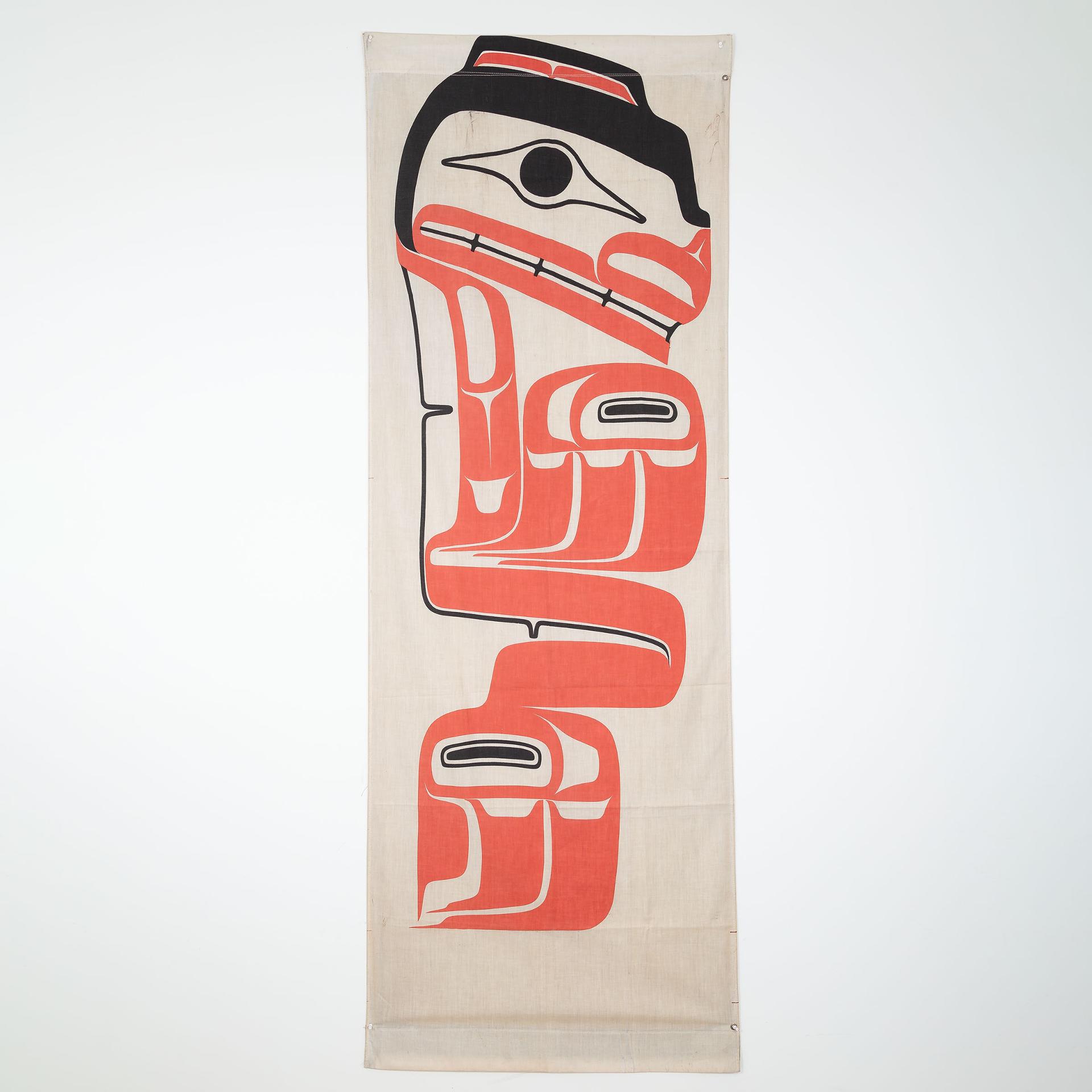 Robert Charles Davidson (1923) - City Of Vancouver Street Silkscreen Banner With Grizzly Bear Design