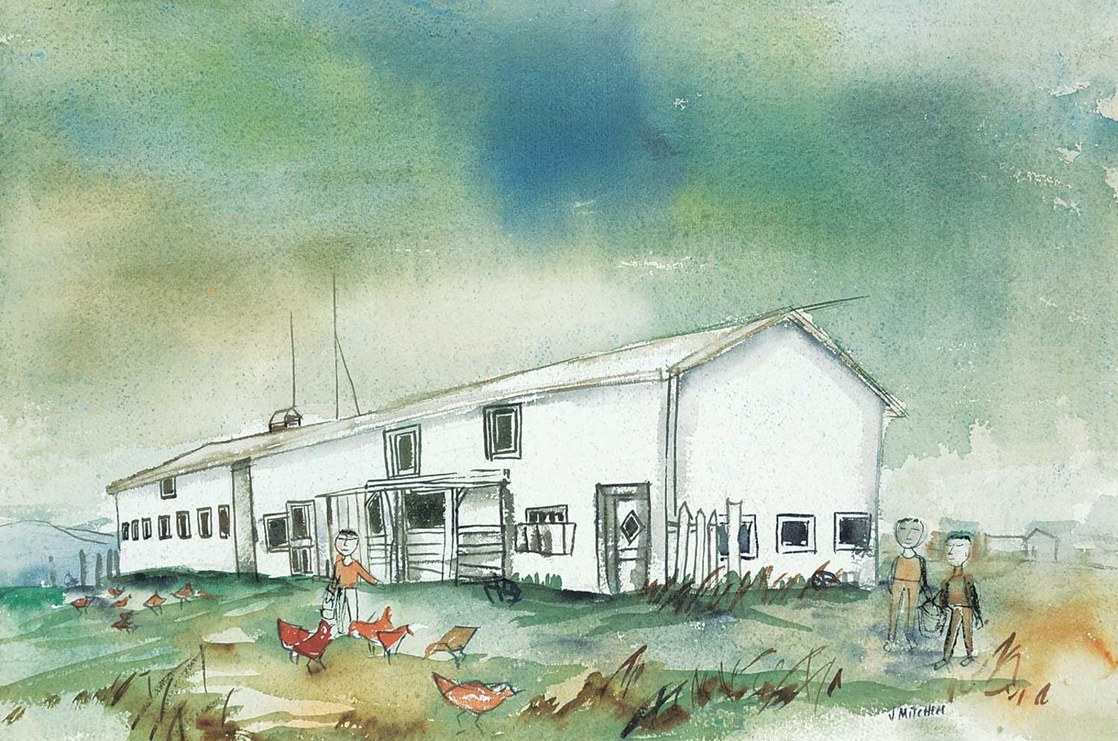 Janet Mitchell (1915-1998) - Untitled - Meal Time