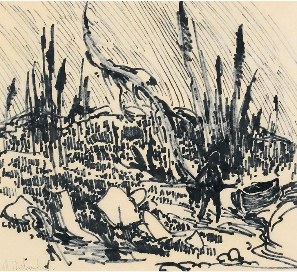 René Jean Richard (1895-1982) - Boater At The Shore