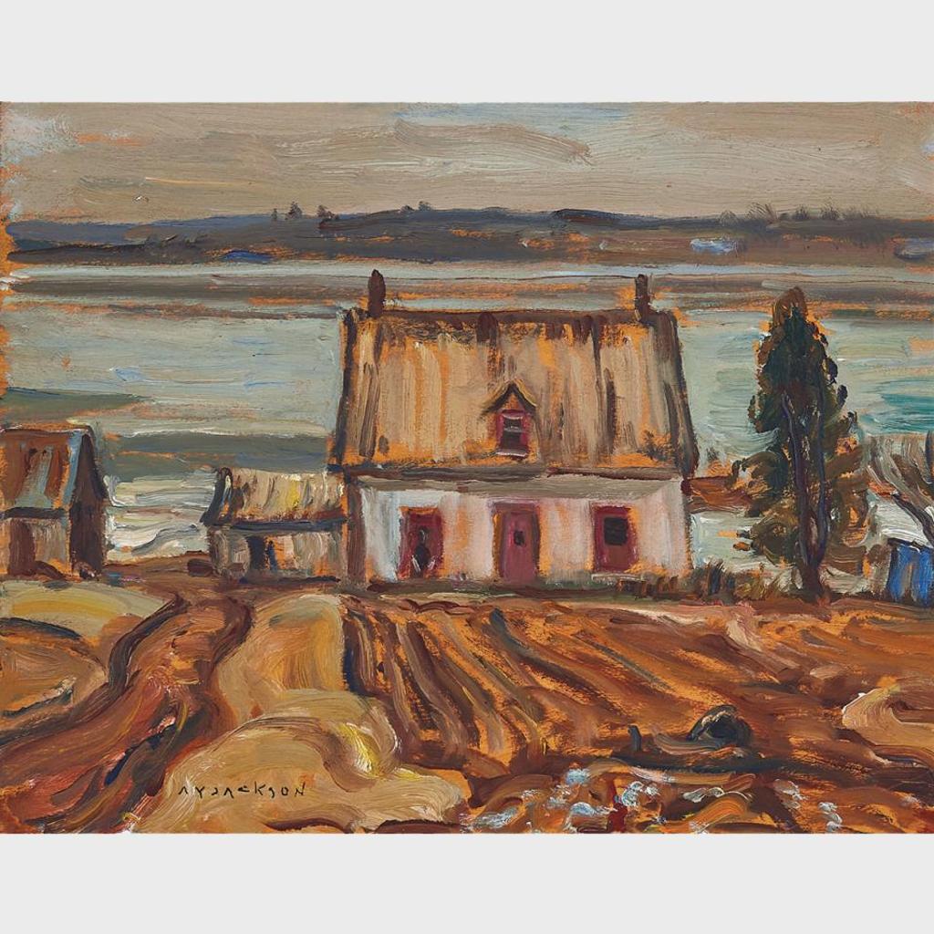 Alexander Young (A. Y.) Jackson (1882-1974) - Farmhouse, Grenville, Que., 1965