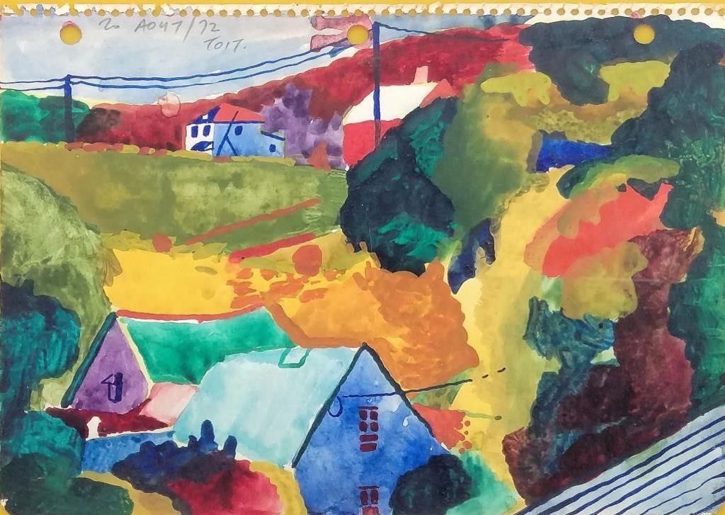 Gregory Richard Curnoe (1936-1992) - landscape study