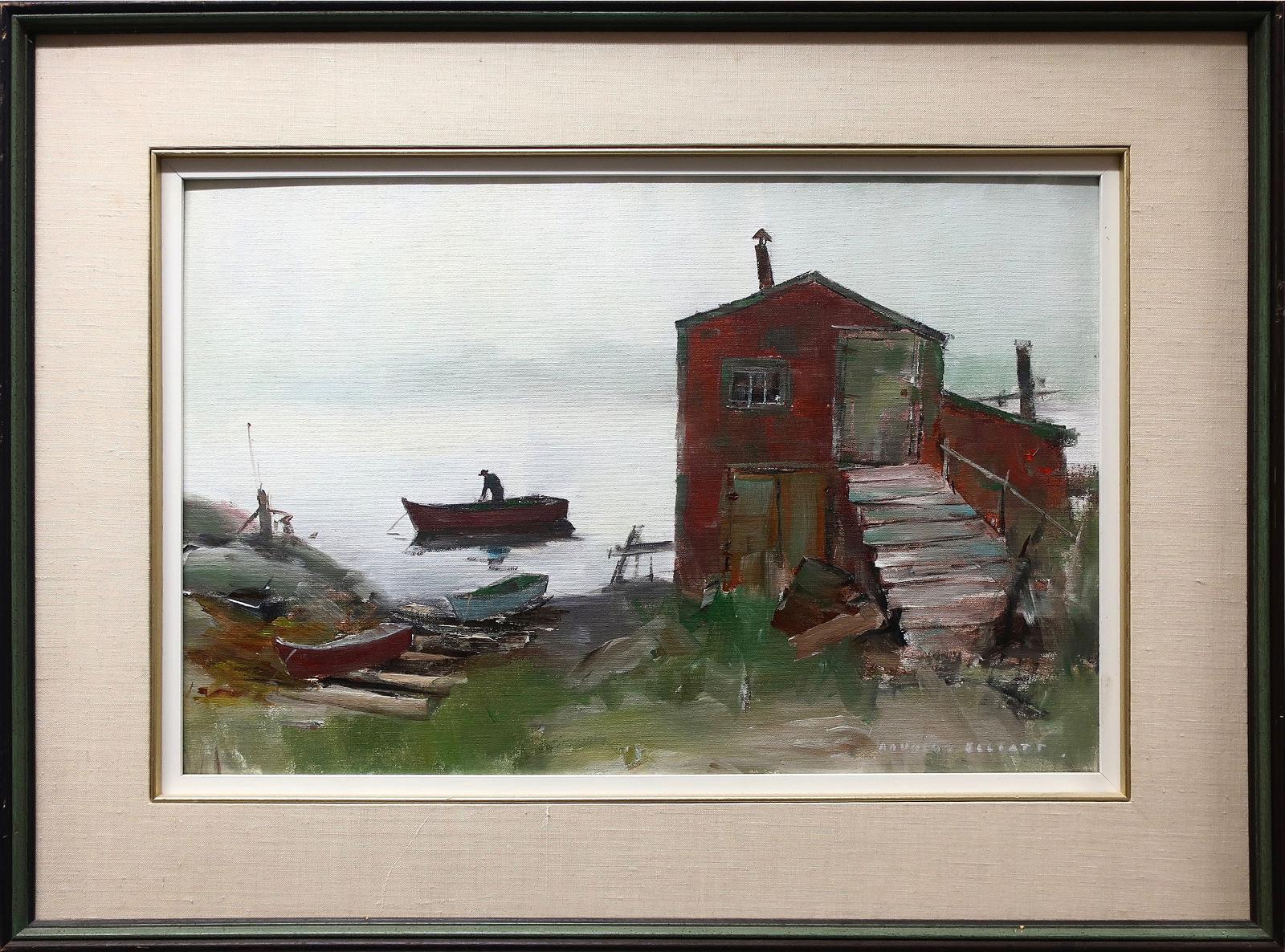 Douglas Ferfguson Elliott (1916-2012) - Foggy Evening, Blue Rocks, N.S.