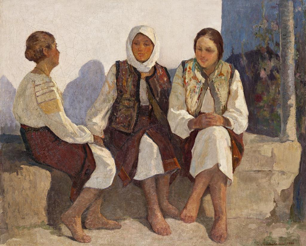 Honoriu I. Cretulescu (1897-1978) - A Quiet Chat