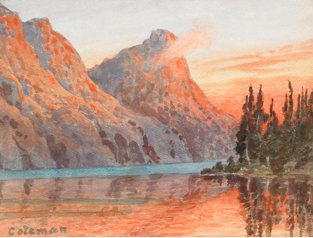 Arthur Philemon Coleman (1852-1939) - Fortress Lake, 50 Miles South Of Jasper