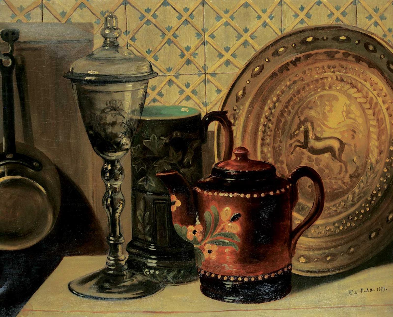 C. de Melotte - Untitled - Kitchen Still Life
