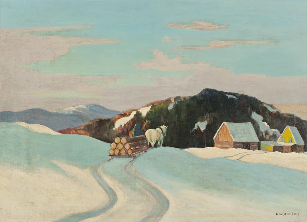 Ralph Wallace Burton (1905-1983) - Hauling Logs in the Laurentians