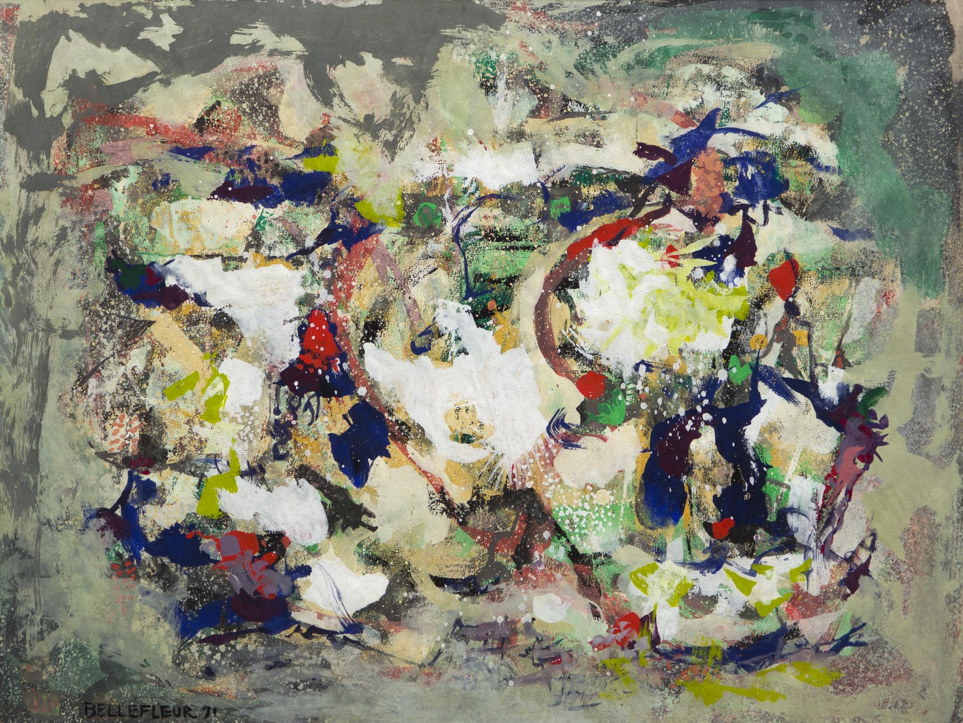 Léon Bellefleur (1910-2007) - Abstraction pacifique, 1971