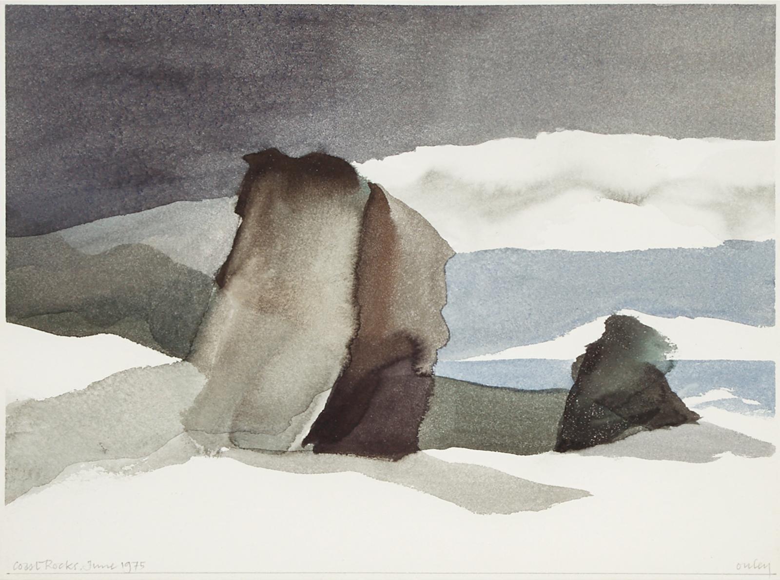 Toni (Norman) Onley (1928-2004) - Coast Rocks, June 1975