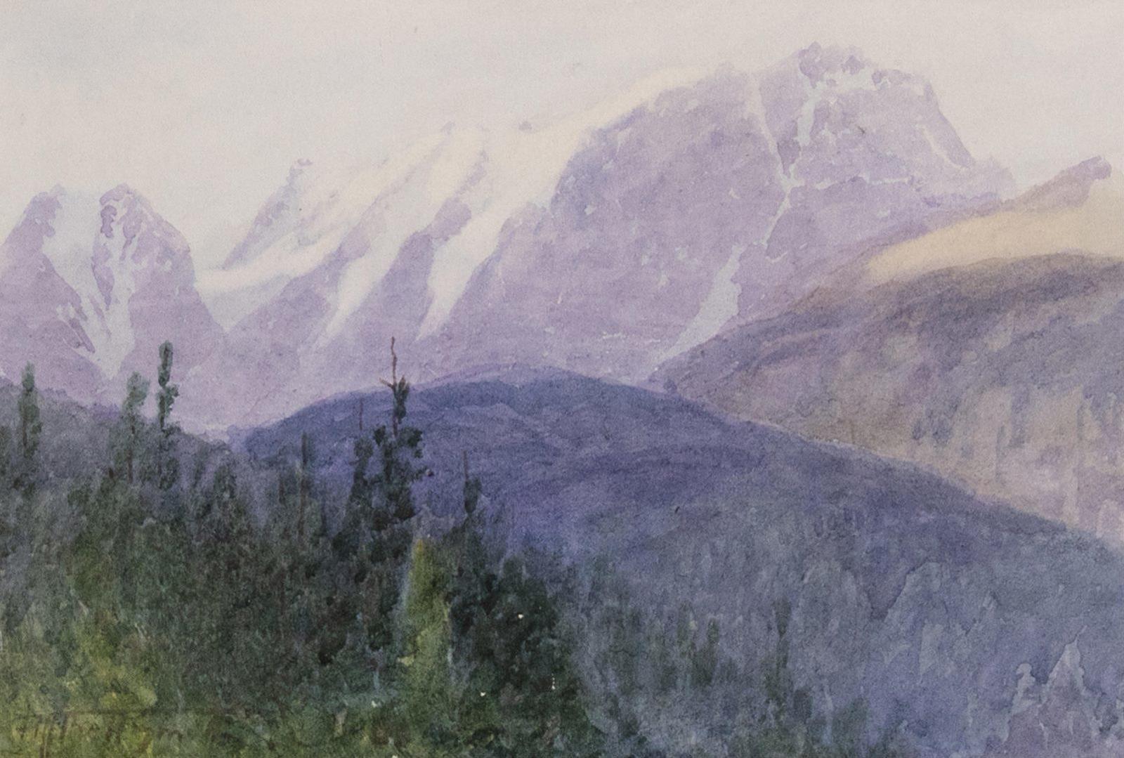 Frederic Martlett Bell-Smith (1846-1923) - Snow-Capped Peaks, Rocky Mountains