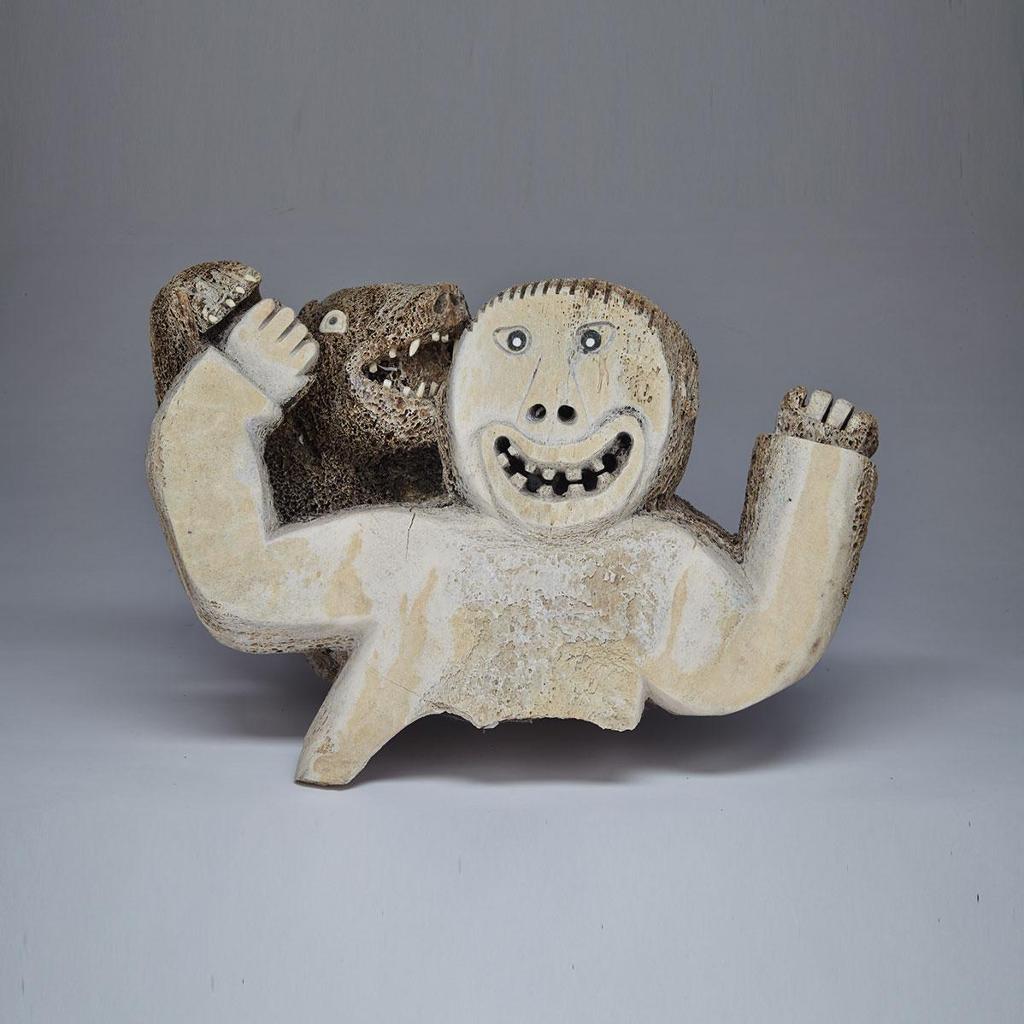 Judas Ullulaq (1937-1998) - Man And Bear