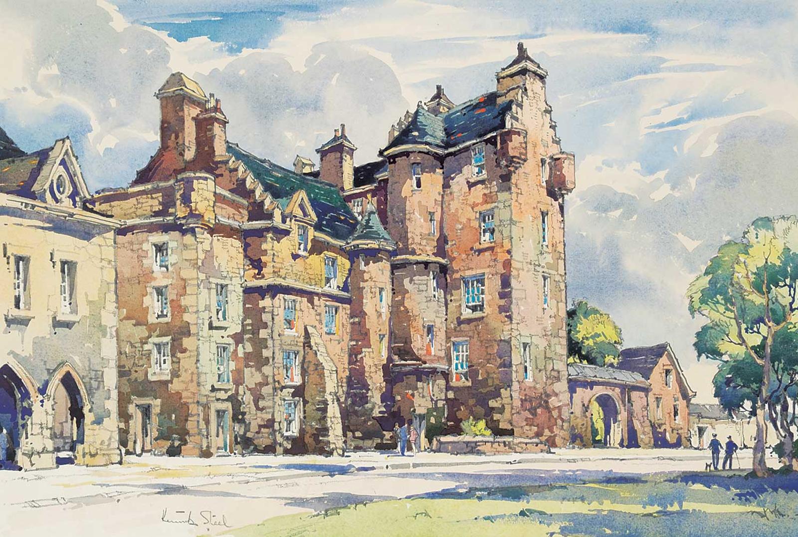 Kenneth Steel (1906-1970) - Untitled - Dornoch Castle, Sutherland, Scotland