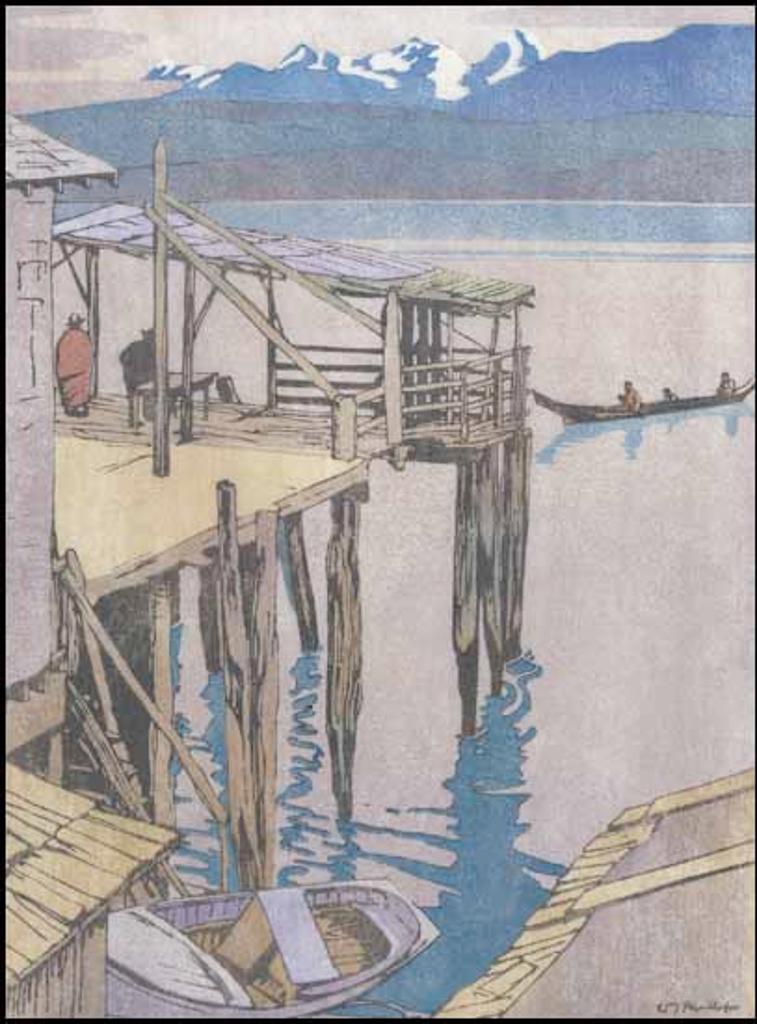 Walter Joseph (W.J.) Phillips (1884-1963) - Jim King's Wharf, Alert Bay, BC