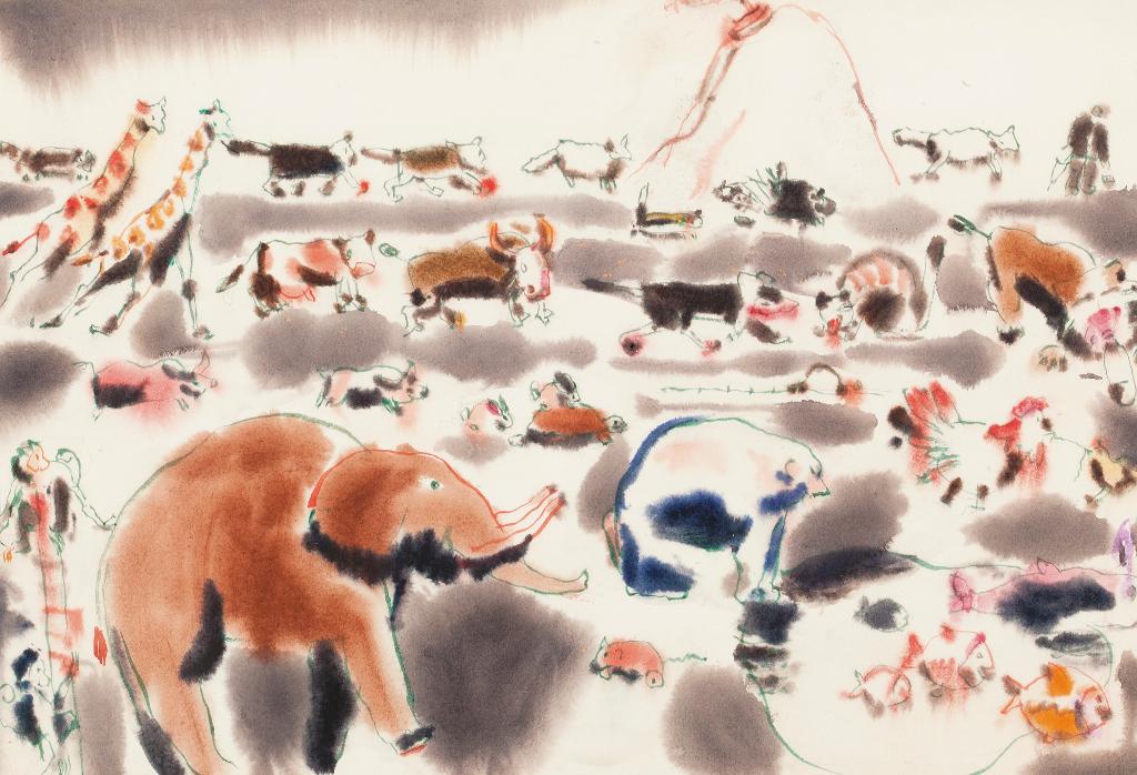 David Browne Milne (1882-1953) - Noah And The Ark And Mount Ararat Iii, 1941